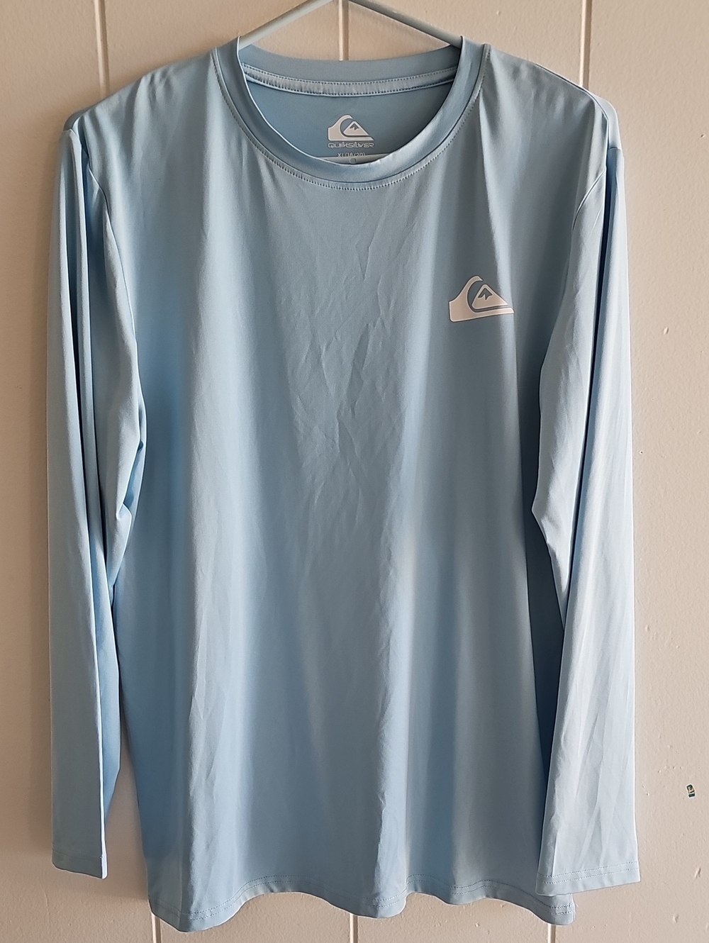 Quiksilver Light Blue Long-Sleeve Crew Performance Shirt XL (18/20)